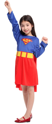 Supergirl kostume 130-140cm