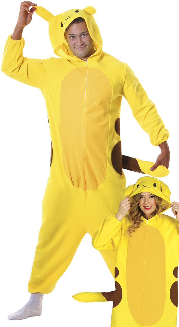 Chinchilla kostume gul, L