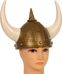 Vikingehjelm med horn