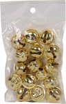 Bjælde, guld 22 mm 15-pak