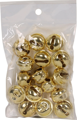 Bjælde, guld 22 mm 15-pak