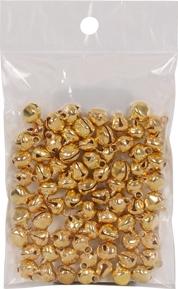 Bjælde, guld 10 mm 75-pak