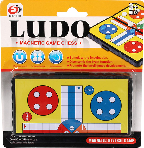 Ludo rejsespil, magnetisk