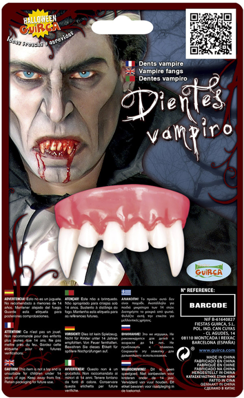 Vampyr tænder, overmund