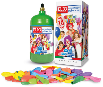 Helium-kit til 18 balloner